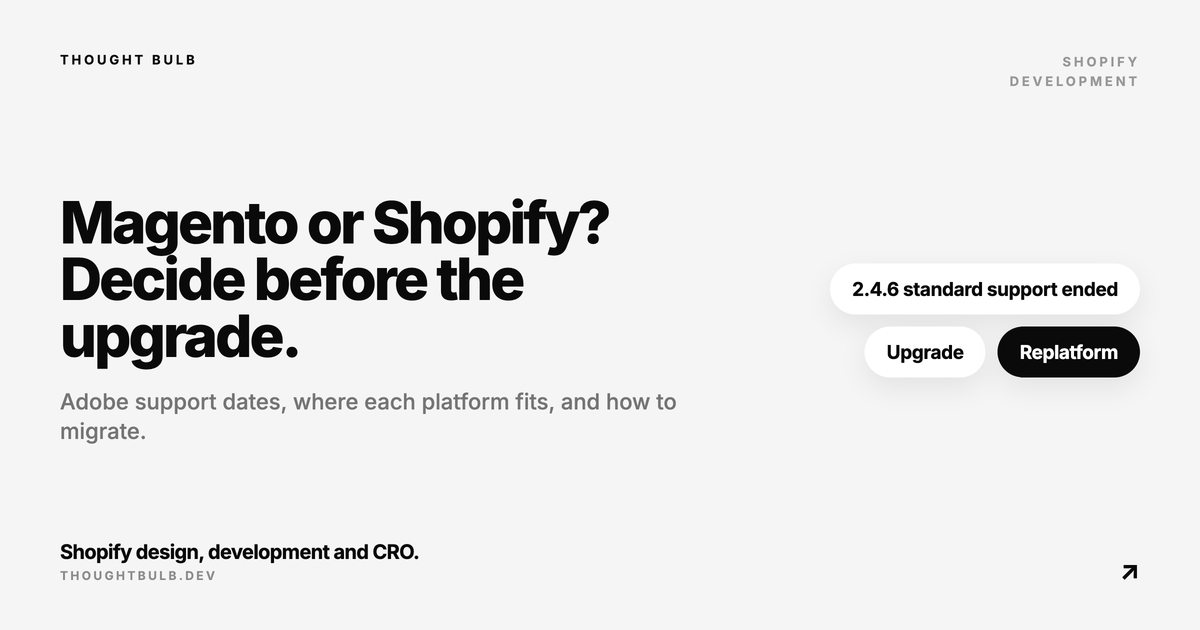 Magento vs Shopify in 2026: An Honest Comparison and How to Migrate
