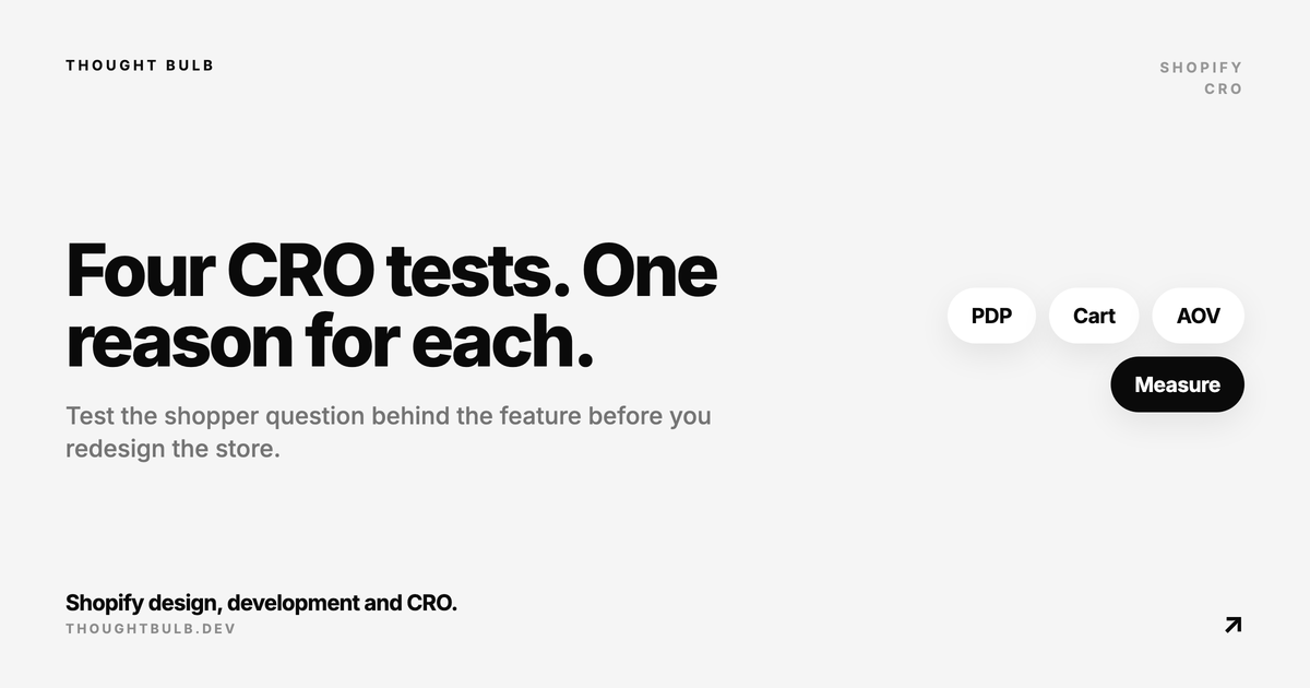 4 Shopify CRO Experiments to Run Before a Redesign