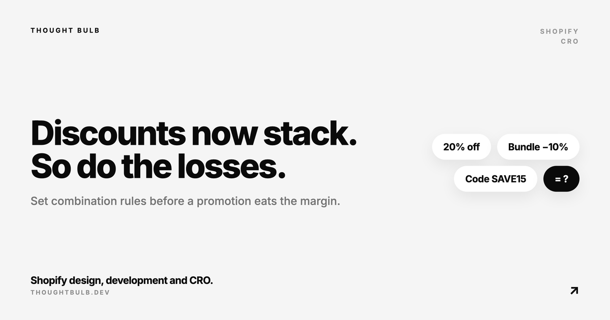 Shopify Discount Stacking: Combine Discounts, Protect Margin
