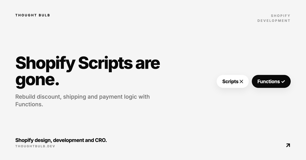 Shopify Scripts Are Gone: Migrate Discount Logic to Functions