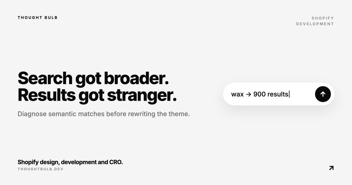Shopify Search Showing Irrelevant Products? How to Diagnose Semantic Search