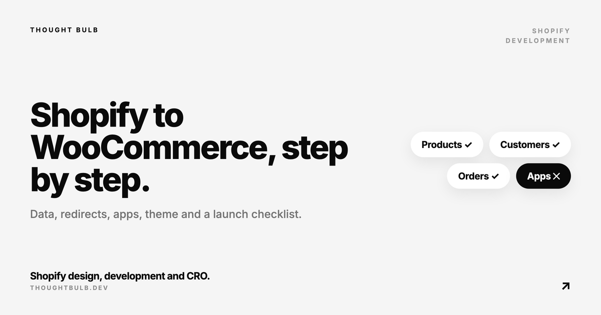How to Migrate Shopify to WooCommerce (2026): Step-by-Step Guide