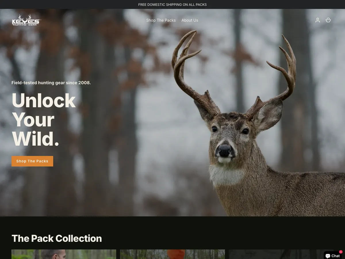 Keyes Hunting storefront preview