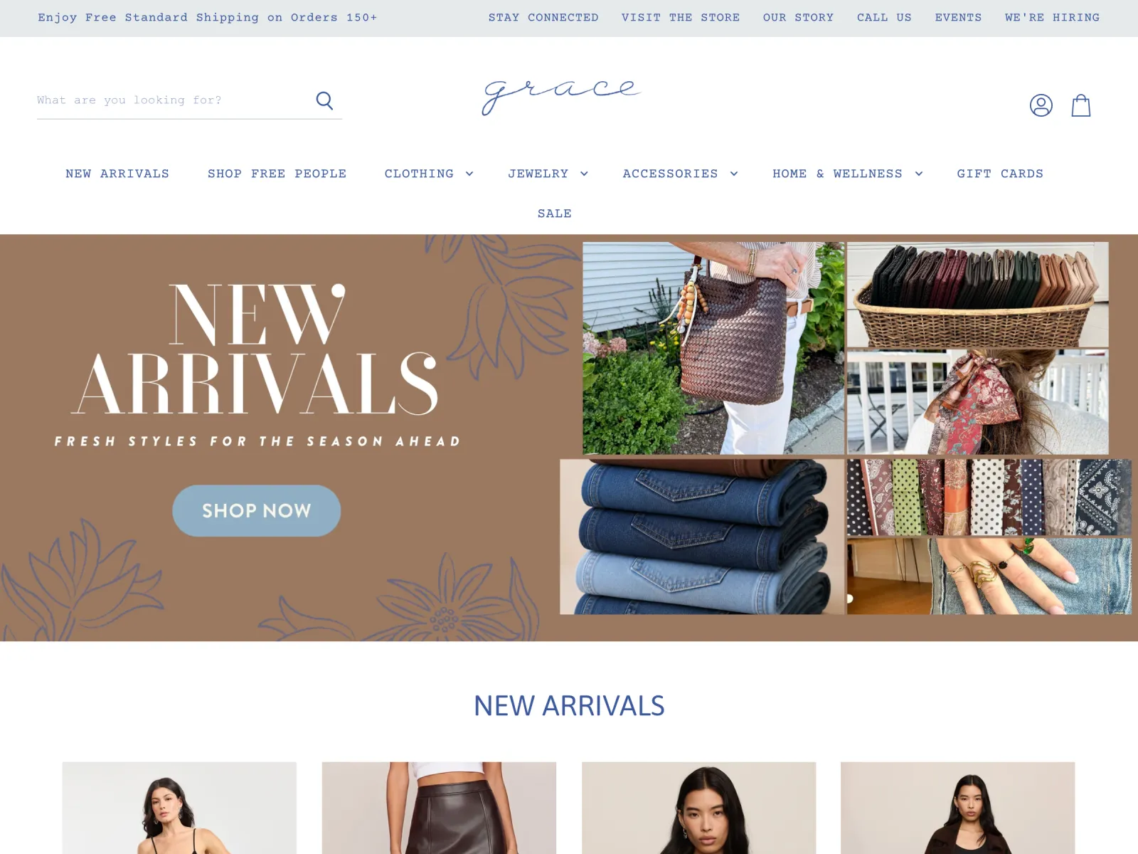 Shop at Grace storefront preview
