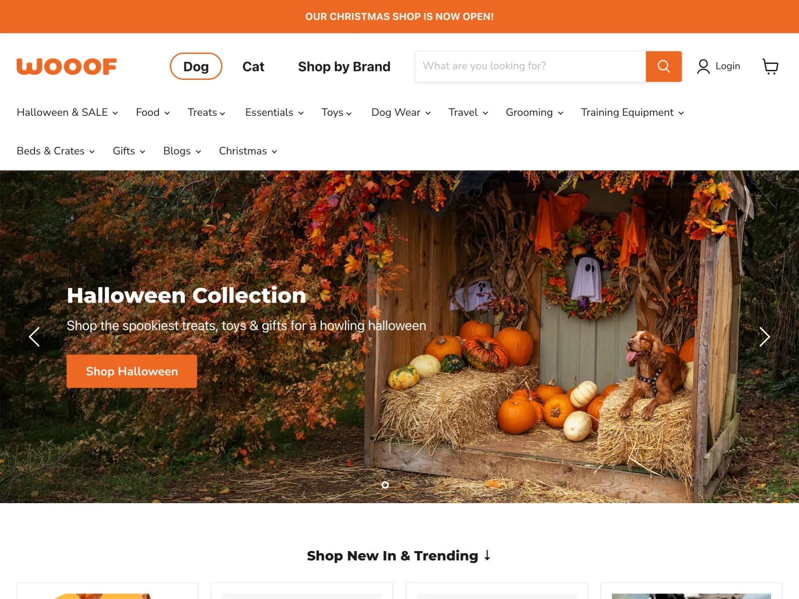 WOOOF storefront preview